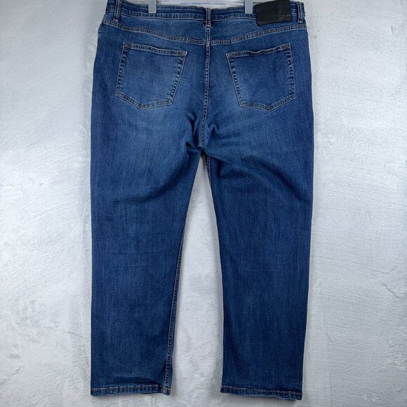 Eddie Bauer Jeans Mens Size 40X30 Straight Leg Specially Dyed Mid Rise Blue - Picture 2 of 12